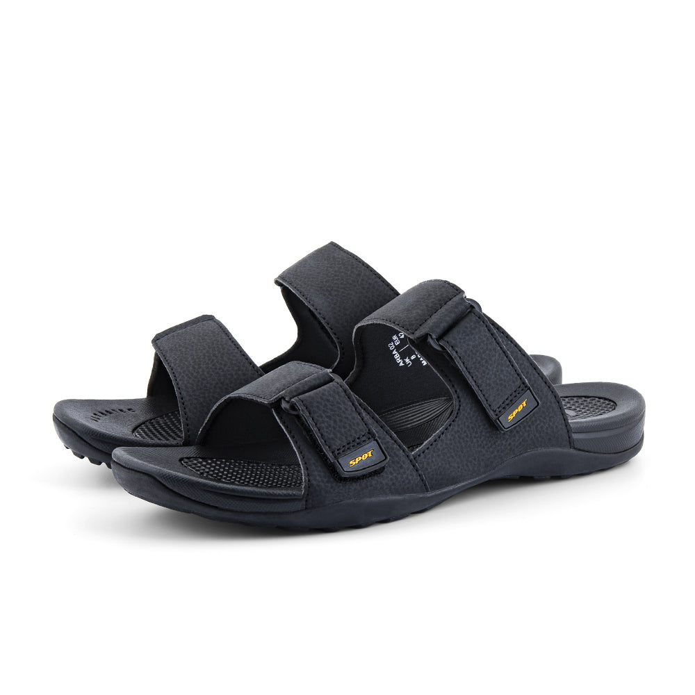 Men's Slippers | Black | Arba 02