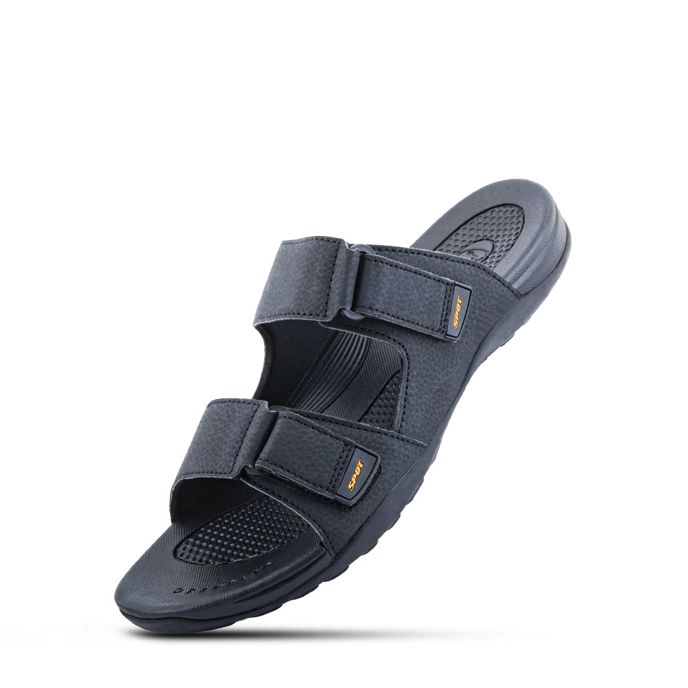 Men's Slippers | Black | Arba 02