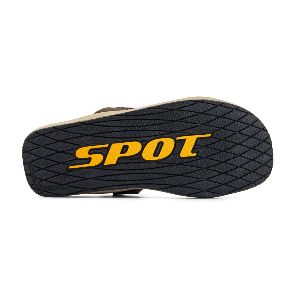 Spot Slippers for Men | Brown Camel | SS 7604